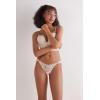 Woman’s Italian Riviera ‘80s Style Brazilian(Ivory – Creamy Beige)