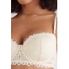 Woman’s Italian Riviera Sofia Balconette Bra(Ivory – Creamy Beige)
