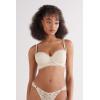 Woman’s Italian Riviera Sofia Balconette Bra(Ivory – Creamy Beige)