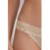 Woman’s Lace and Microfiber ‘80s Style Brazilian(Natural – Avorio Crema)