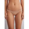 Woman’s Lace and Microfiber Carioca Brazilian(Natural – Honey Soft Beige)