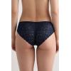 Woman’s Lace and Silk Bikini Briefs(Blue – Intense Blue)
