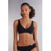 Woman’s Lara Cotton Triangle Bra(Black – Black)