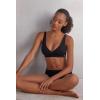 Woman’s Lara Cotton Triangle Bra(Black – Black)