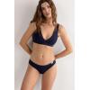 Woman’s Lara Cotton Triangle Bra(Blue – Intense Blue)