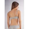 Woman’s Lara Cotton Triangle Bra(Grey – Light Grey Melange)