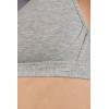 Woman’s Lara Cotton Triangle Bra(Grey – Light Grey Melange)