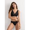 Woman’s Lara Lace Triangle Bra(Black – Black)