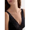 Woman’s Lara Lace Triangle Bra(Black – Black)