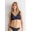 Woman’s Lara Lace Triangle Bra(Blue – Intense Blue)