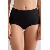 Woman’s Light Shaping Cotton High Waist Panties(Black – Black)
