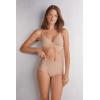 Woman’s Light Shaping Cotton High Waist Panties(Natural – Honey Soft Beige)