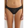 Woman’s Low Rise Lace Panties(Black – Black)