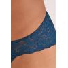 Woman’s Low Rise Lace Panties(Blue – Peacock Blue)
