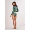 Woman’s Low Rise Lace Panties(Green – Forest Green)