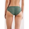 Woman’s Low Rise Lace Panties(Green – Forest Green)