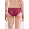 Woman’s Low Rise Lace Panties(Red – Beet Red)