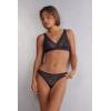 Woman’s Microfiber Lace Brazilian(Black – Black)
