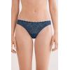 Woman’s Microfiber Lace Brazilian(Blue – Peacock Blue)