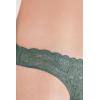 Woman’s Microfiber Lace Brazilian(Green – Forest Green)