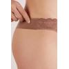 Woman’s Microfiber Lace Brazilian(Natural – Caramel Dark Beige)