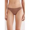 Woman’s Microfiber Lace Brazilian(Natural – Caramel Dark Beige)