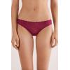Woman’s Microfiber Lace Brazilian(Red – Beet Red)