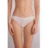 Woman’s Microfiber Lace Brazilian(White – White)