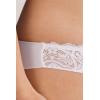 Woman’s Microfiber Lace Brazilian(White – White)