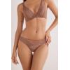 Woman’s Pretty Flowers Brazilian(Natural – Caramel Dark Beige)