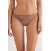 Woman’s Pretty Flowers Brazilian(Natural – Caramel Dark Beige)