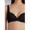 Woman’s Pretty Flowers Gioia Super Push-up Bra(Black – Black)