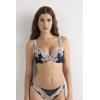 Woman’s Pretty Flowers Gioia Super Push-up Bra(Blue – Deep Blue/Vanilla)