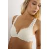 Woman’s Pretty Flowers Gioia Super Push-up Bra(Ivory – Powder White)