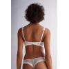 Woman’s Pretty Flowers Gioia Super Push-up Bra(Ivory – Powder White)