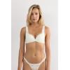 Woman’s Pretty Flowers Gioia Super Push-up Bra(Ivory – Powder White)