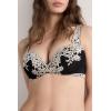 Woman’s Pretty Flowers Gioia Super Push-up Bra(Multicolor – Black/Ivory)