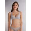 Woman’s Pretty Flowers Gioia Super Push-up Bra(Pale Grey – Ice Grey)