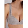 Woman’s Pretty Flowers Gioia Super Push-up Bra(Pale Grey – Ice Grey)