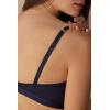 Woman’s Pretty Flowers Lara Triangle Bra(Blue – Deep Blue/Vanilla)