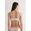 Woman’s Pretty Flowers Lara Triangle Bra(Ivory – Powder White)