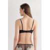 Woman’s Pretty Flowers Lara Triangle Bra(Multicolor – Black/Ivory)