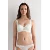 Woman’s Pretty Flowers Sofia Balconette Bra(Ivory – Powder White)