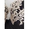 Woman’s Pretty Flowers Sofia Balconette Bra(Multicolor – Black/Ivory)