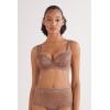 Woman’s Pretty Flowers Sofia Balconette Bra(Natural – Caramel Dark Beige)