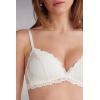 Woman’s Pretty Flowers Tiziana Triangle Bra(Ivory – Powder White)