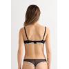 Woman’s Pretty Flowers Tiziana Triangle Bra(Multicolor – Black/Ivory)