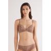 Woman’s Pretty Flowers Tiziana Triangle Bra(Natural – Caramel Dark Beige)
