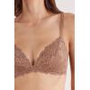 Woman’s Pretty Flowers Tiziana Triangle Bra(Natural – Caramel Dark Beige)