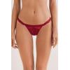 Woman’s Pretty Flowers Tulle G-String(Red – Sealing Wax Red)